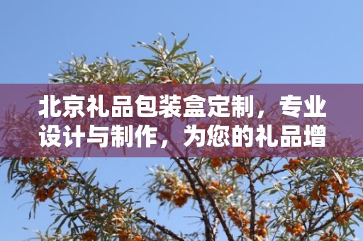 北京礼品包装盒定制，专业设计与制作，为您的礼品增添独特魅力